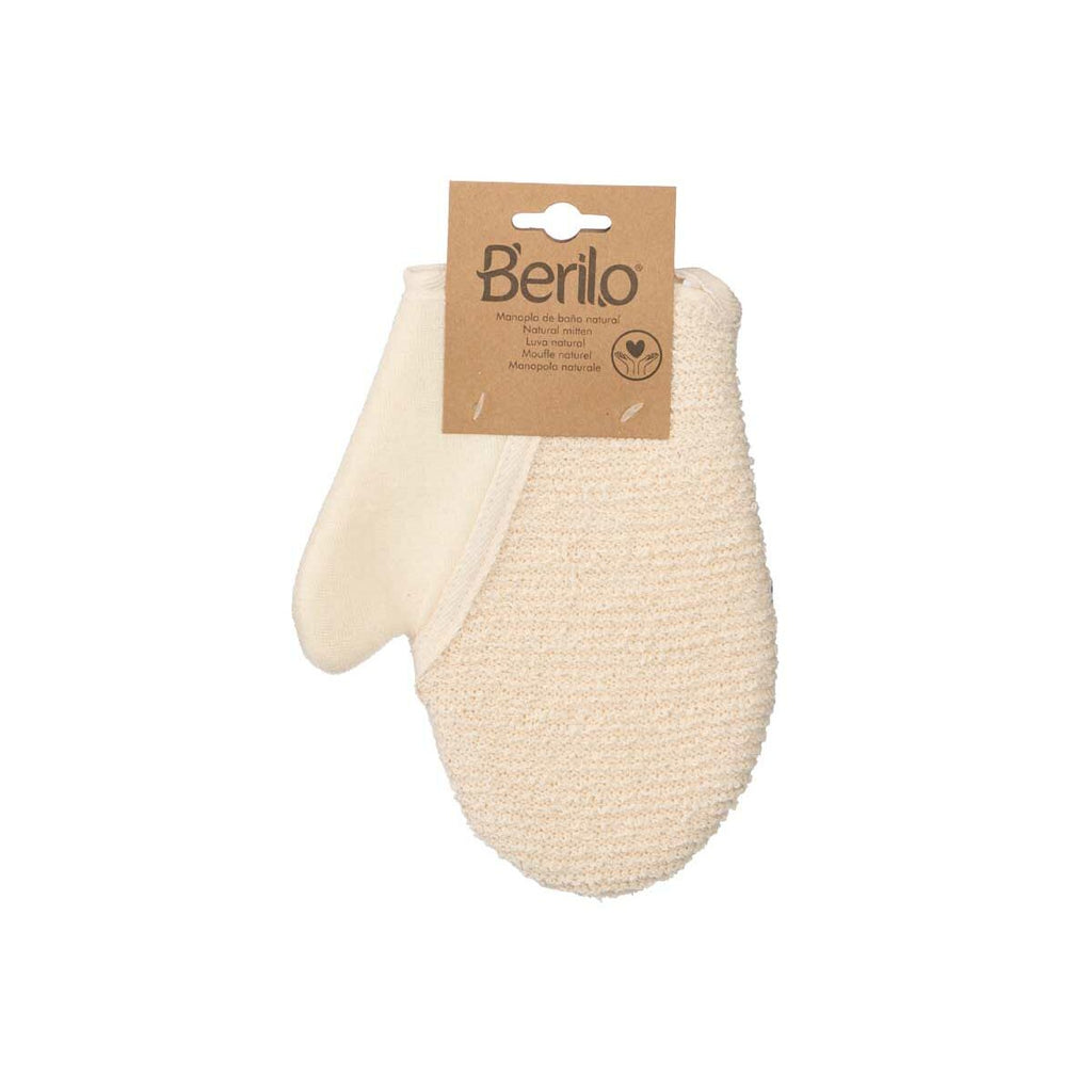 Exfoliating Mitt Berilo White Beige (12 Units)